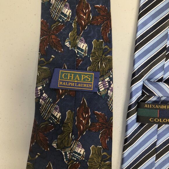 Lot 6 Men's Ties Silk or Polyester Wearable Craft Quilting Multi Colors - Picture 16 of 16